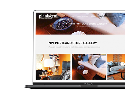 Plank & Coil Website branding design logo minimal strategy typography ui ux web website