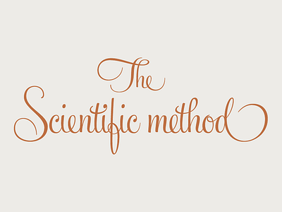 The Scientific Method ale paul custom feel script glyph ligature logo logotype sudtipos typography
