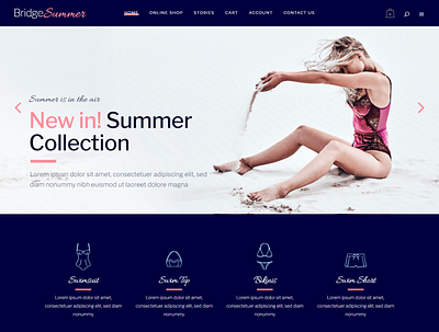 Summer Collection Fashion Store dropshipping store ecommerce design ecommerce shop mailchimp mailchimp template shopify woocommerce wordpress