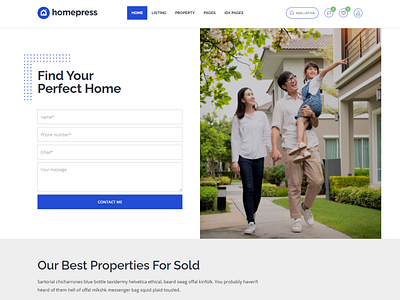 Home leads generation Website