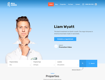 Single Agent Real estate company website dropshipping store ecommerce design ecommerce shop landingpage shopify web woocommerce wordpress