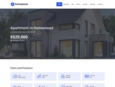 Single property home Real estate company website dropshipping store ecommerce design ecommerce shop landingpage mailchimp template shopify ui web woocommerce wordpress