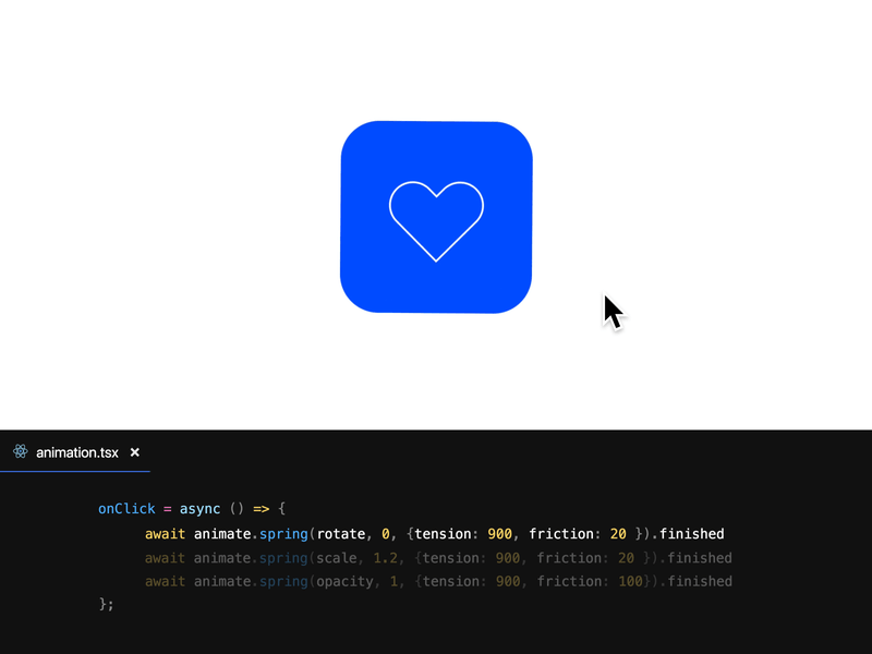 Framer X: React Animation Events