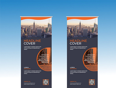 Business Roll Up Banners branding business corporet corporet roll up banner design promotion roll banner design roll up banner rollup