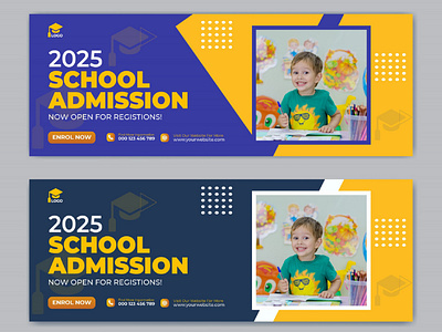 School Admission Banner 2021 | Instagram Facebook Post Design