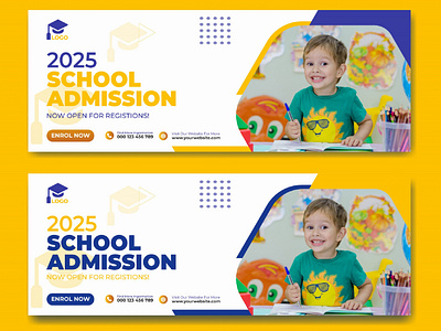 School Admission Banner 2021 | Instagram Facebook Post Design