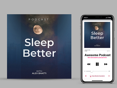 Podcast Cover Art Sleep Better