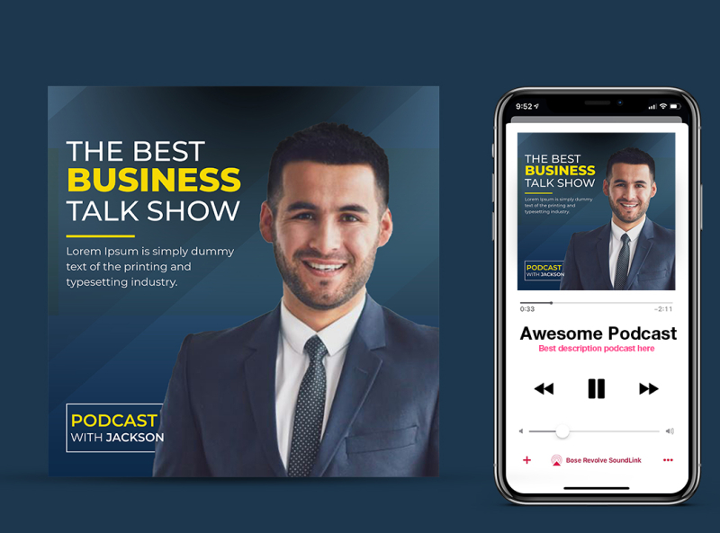 Podcast Cover Art by T.H.RONY on Dribbble