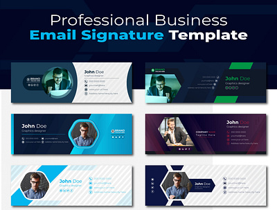 Professional Business Email Signature Template email e signature stationery design