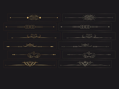 Luxury Ornament Set Design