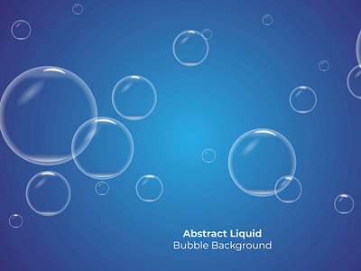 Creative Abstract Liquid Bubble Background Design