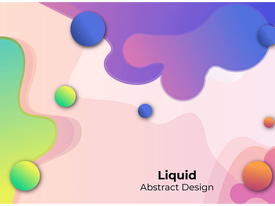 Creative Liquid Color Background Design