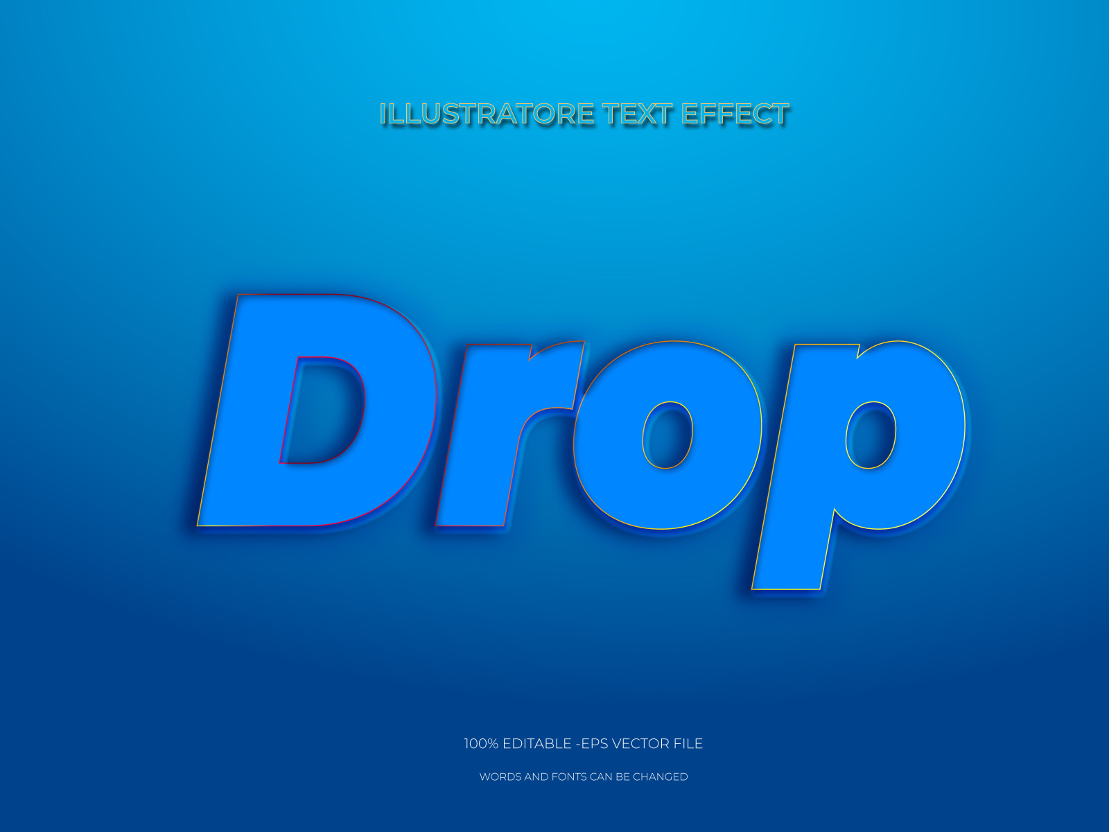 drop text effect