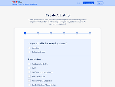 Create a listing 6