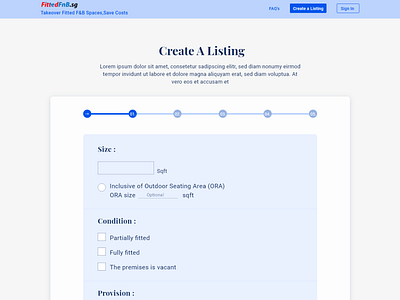 Create a listing   7