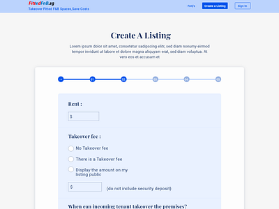 Create a listing   8