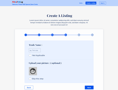 Create a listing 9