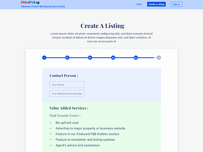 Create a listing   10