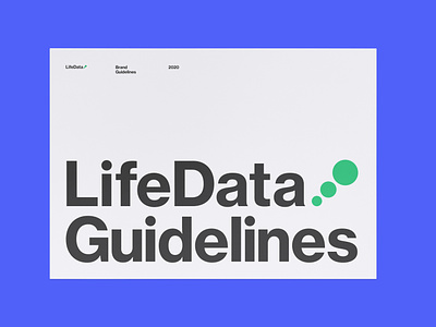 lifedata guidelines cover branding cover design logo typography