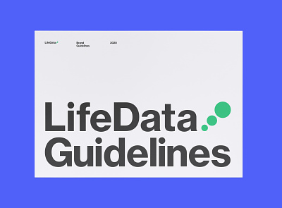 lifedata guidelines cover branding cover design logo typography