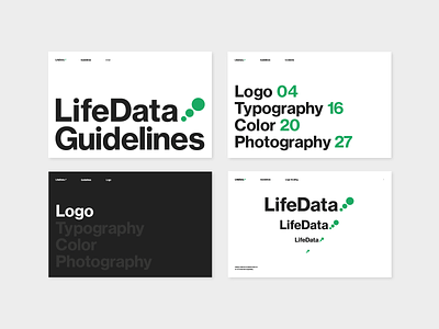 LifeData Guidelines brand guide brand guidelines branding design guidelines logo typography vector