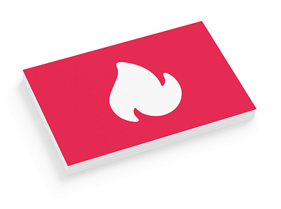 "Campside" Icon business cards branding businesscard design fire icon logo magenta red simple vector