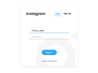 Instagram Web Login adobe xd branding concept design illustration mock ups redesign texvax ui ux