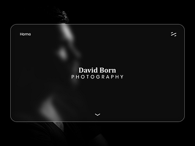 Photographer Portfolio adobe xd branding concept dark design freelance graphics design illustration minimalism minimalist logo mock ups typography ui