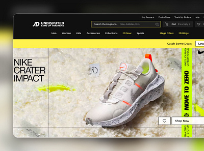 JD Sports, Website Redesign adobe xd app design concept freelance illustration mock ups redesign texvax ui ux