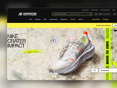 JD Sports, Website Redesign