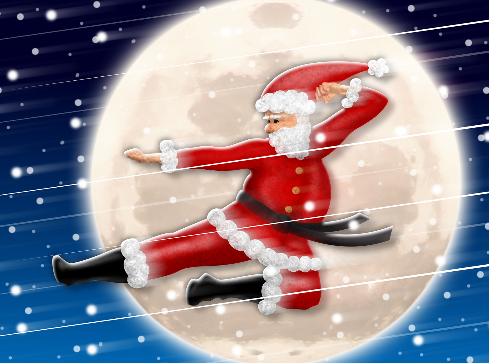 Black Belt Santa by Nick del Castillo on Dribbble