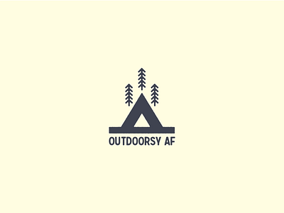 Outdoorsy AF art camping cotton bureau design hiking illustration outdoor pacific northwest t shirt design trees vector
