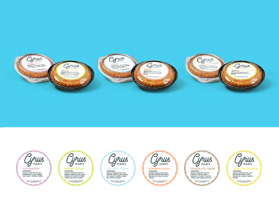 Cyrus O'Leary's Pies Packaging branding colorful design food fun packaging pies