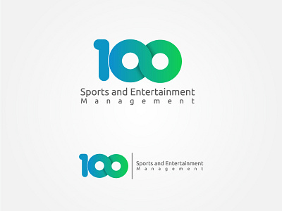100 Entertainment ammonite branding design flat icon illustrator initial logo ui wordmark
