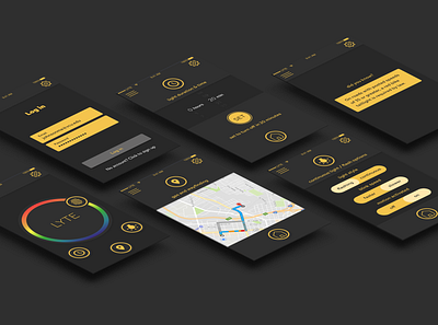 Lyte—Bike Light App app branding design icon logo ui ui design uiux userinterface web