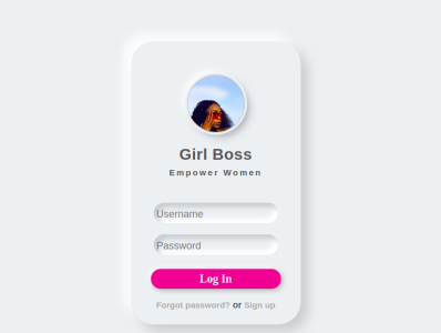 girl boss ui design ui web