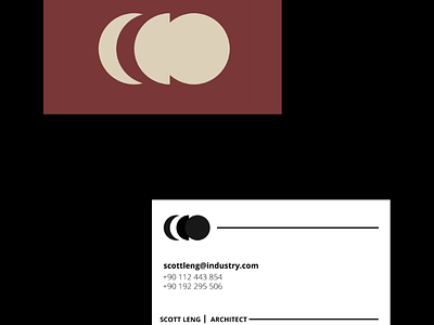 Mono Business Card design minimalist minimalistic mono