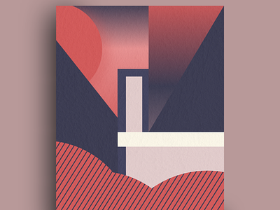 Sunrise over the Mountains | Minimalist poster brand branding design designer graphicdesign minimalist minimalistic mono