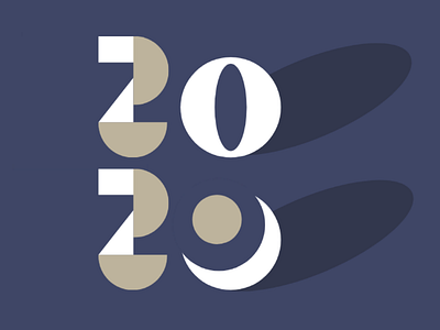 2020 A New Decade 2020 design logo logotype