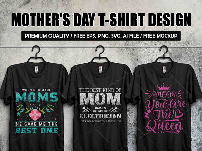 Mother's Day Typography T-shirt Design branding custom t shirt custom t shirt graphic design illustration illustration t shirt design merch by amazon mother t shirt mothers day t shirt print t shirt design t shirt template tee design tshirt tshirt print typography vector art vector mothers day vintage mothers day vintage typography