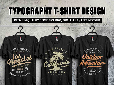 Typography T-shirt Design Template