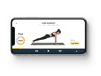 Workout App Concept app design ui