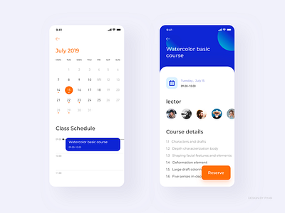 Education App app course daily design dribbble invite ios iphone ui