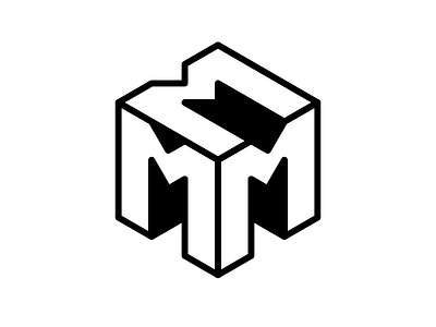 Cube of Ms branding design icon logo