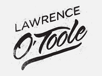 Lawrence branding design distressed grunge handmade illustration ink logo mark typography vector
