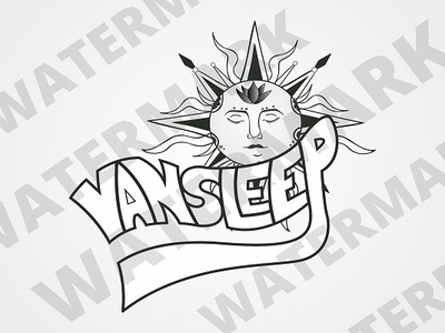 Vansleep illustration logo