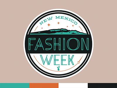New Mexico Fashion Week badge cactus fashion needle new mexico sandia mountains thread