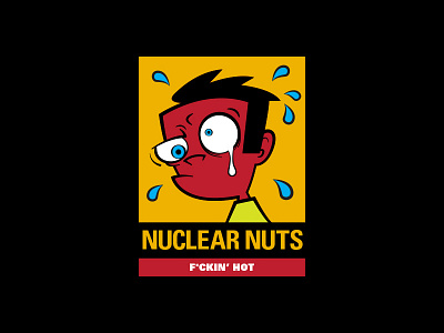 Nuclear Nuts humor logo nuts