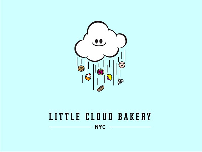 Little Cloud Bakery • NYC bakery cloud logo nyc