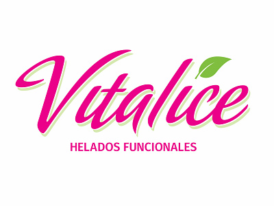Vitalice agave ice cream logo mexico monterrey script